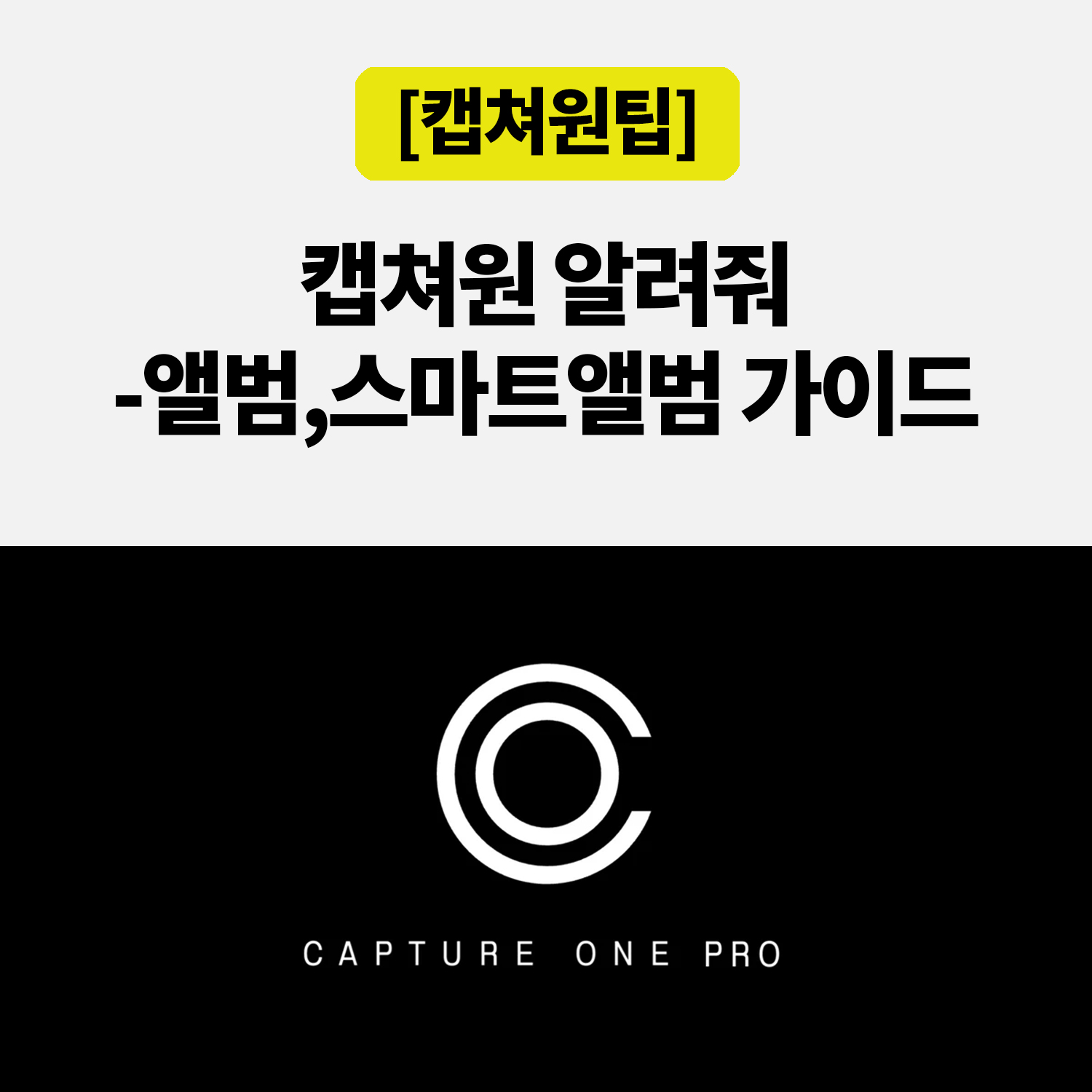 캡쳐원 사진 정리, 앨범과 스마트 앨범을 나눠 쓰면 덜 헷갈립니다